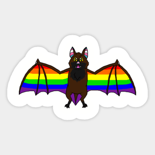 Gay Pride Bat Sticker